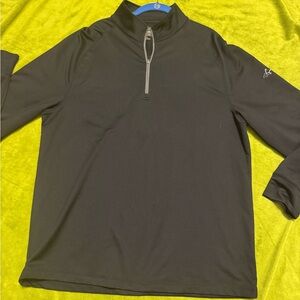 Greg Norman Collection Black Quarter-Zip Jacket Size Large